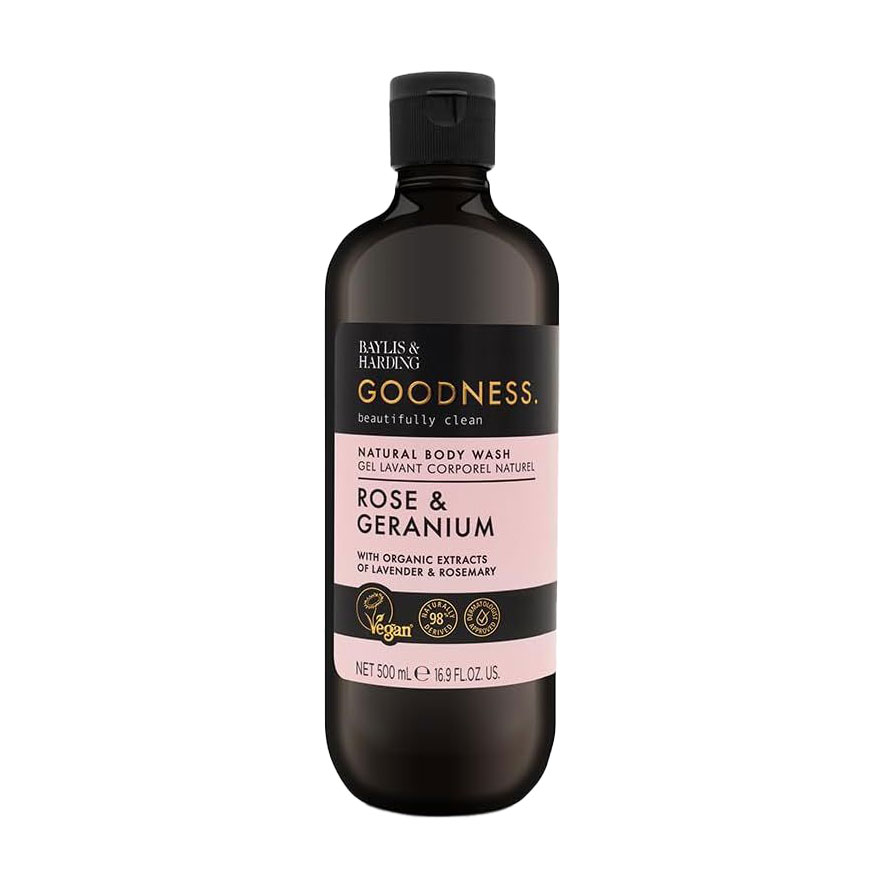 Гель для душу Baylis &amp; Harding Goodness Natural Body Wash, Rose &amp; Geranium, 500 мл
